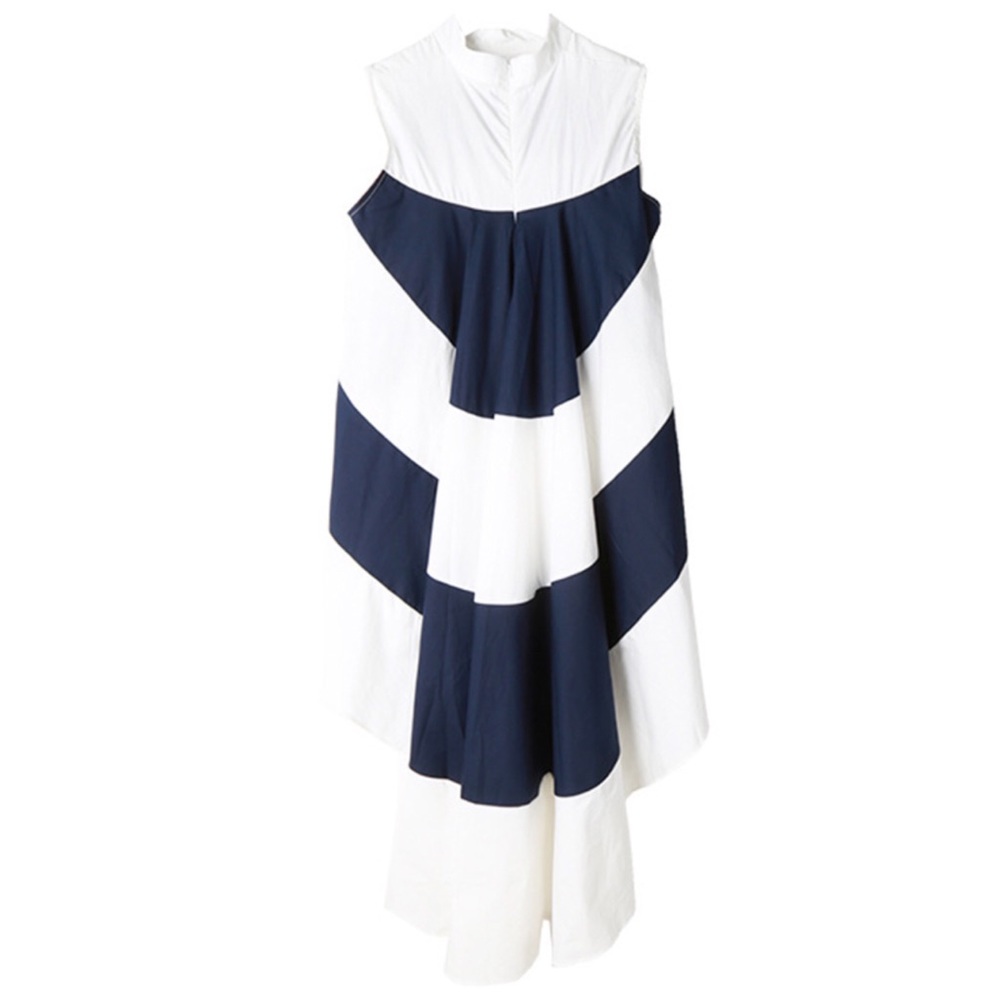 Blue Dramatic Asymmetrical Tail Top - Picture 4 of 8